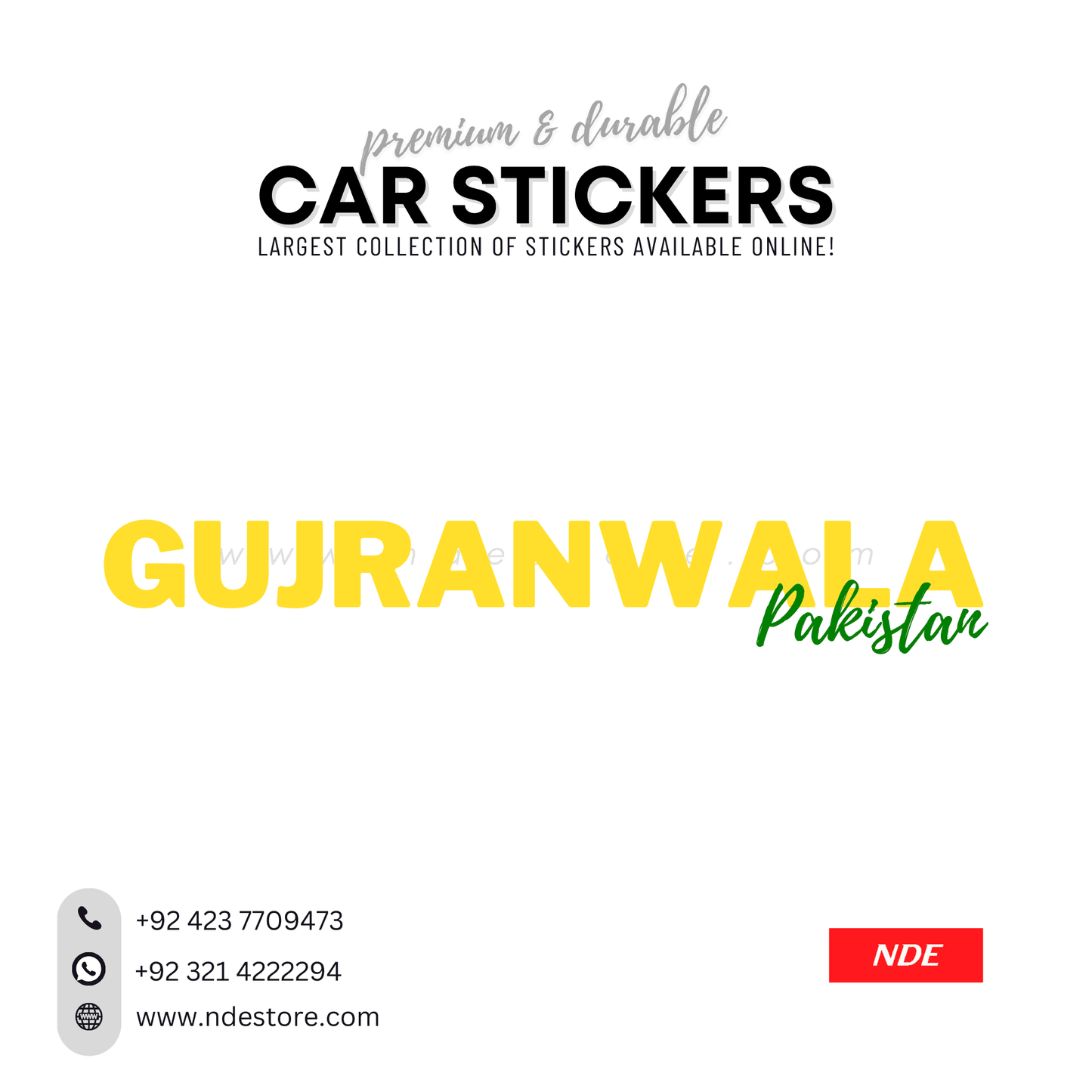 STICKER PAKSITAN CITY COLLECTION (SKU:14160) - ndestore.com