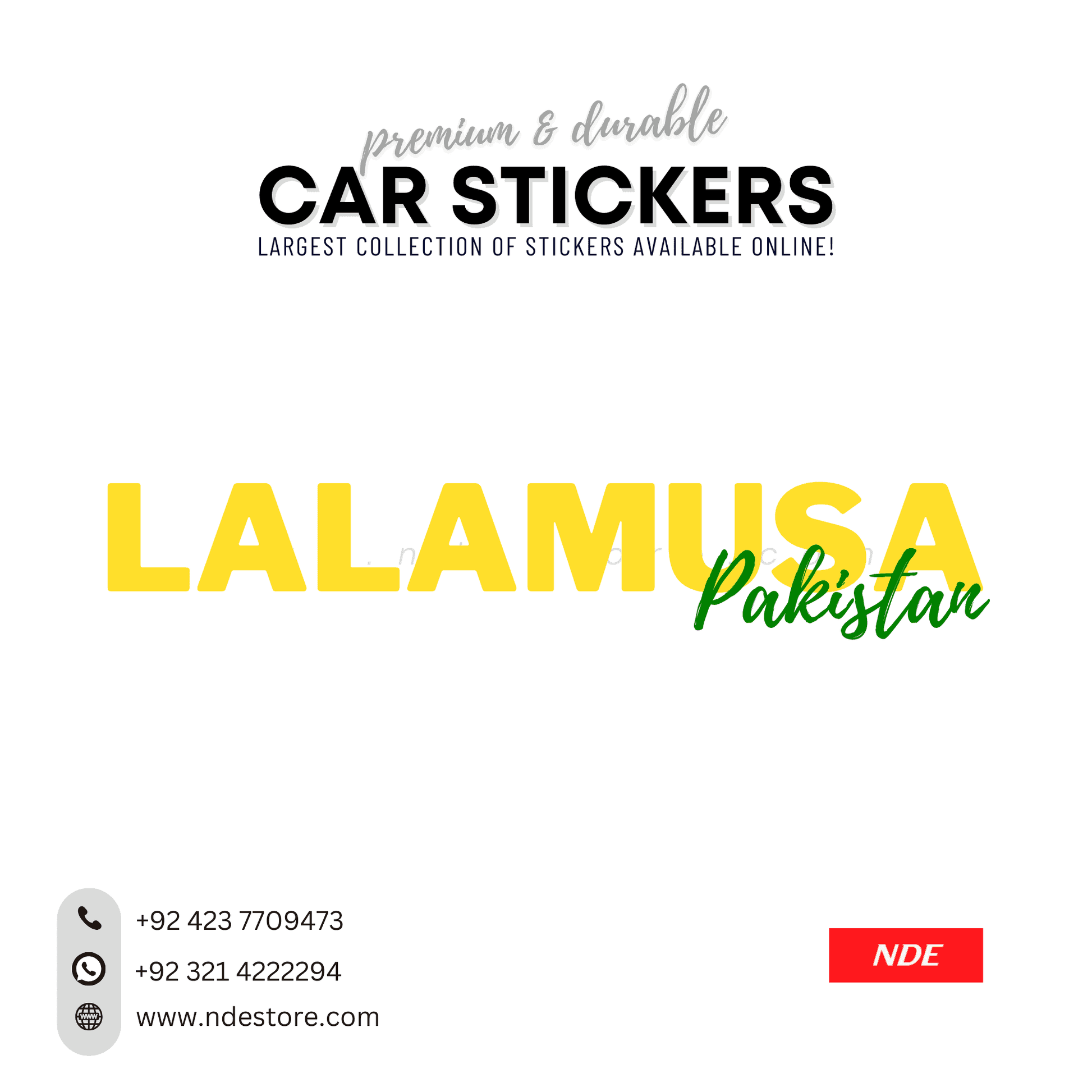 STICKER PAKSITAN CITY COLLECTION (SKU:14160) - ndestore.com