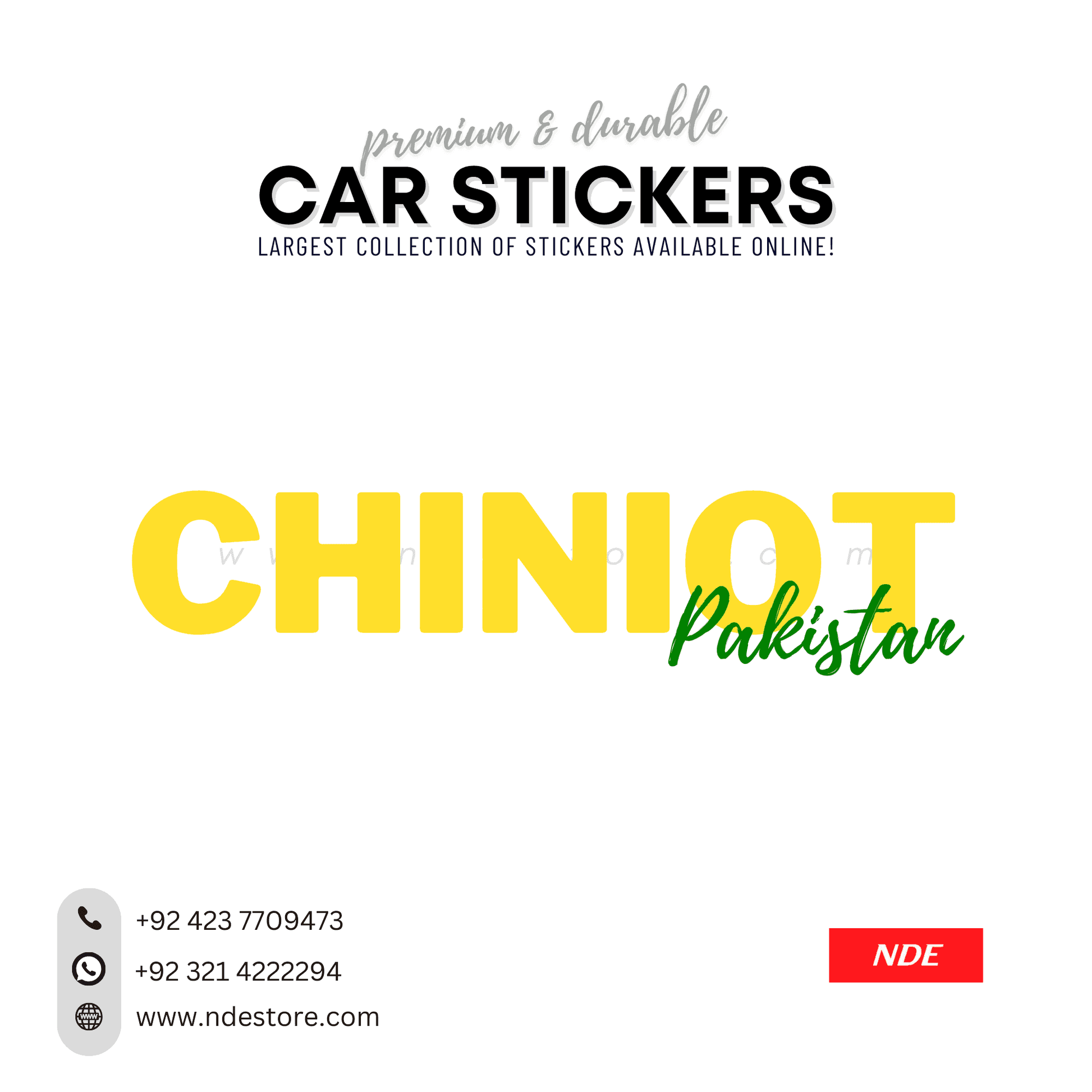 STICKER PAKSITAN CITY COLLECTION (SKU:14160) - ndestore.com