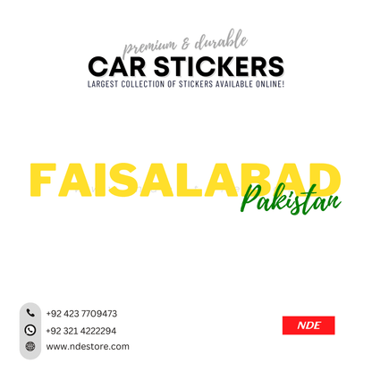 STICKER PAKSITAN CITY COLLECTION (SKU:14160) - ndestore.com
