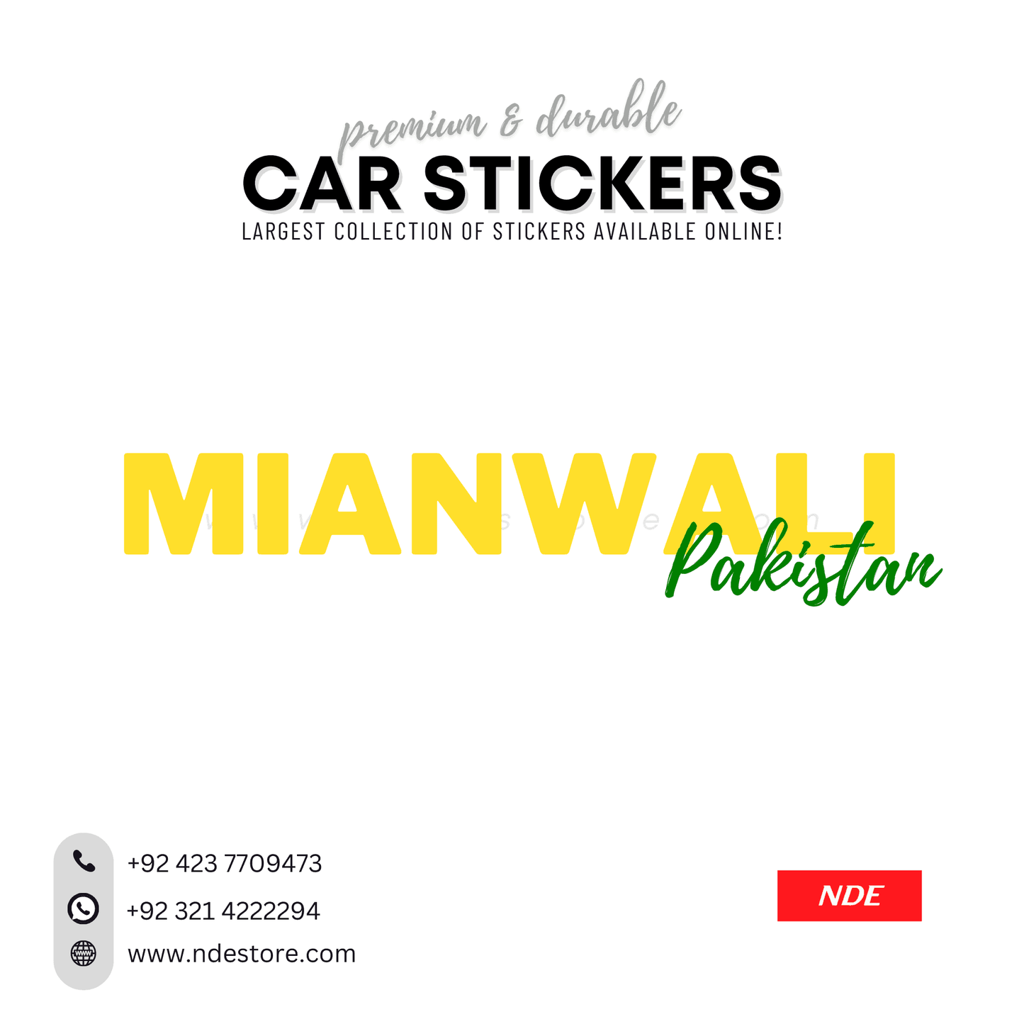 STICKER PAKSITAN CITY COLLECTION (SKU:14160) - ndestore.com