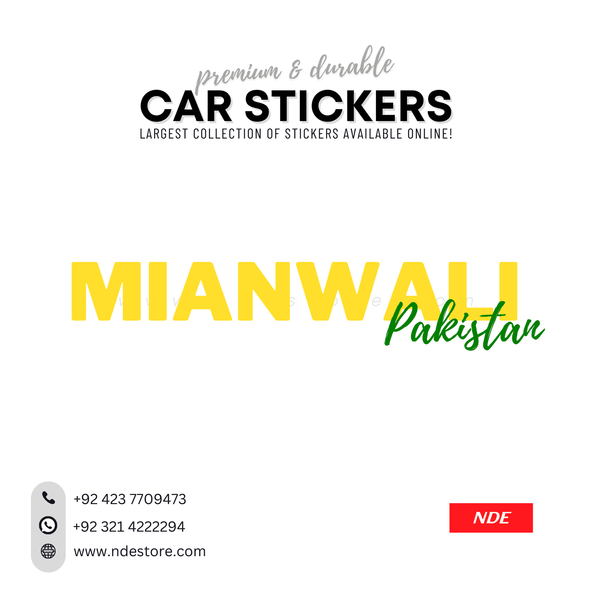 STICKER PAKSITAN CITY COLLECTION (SKU:14160) - ndestore.com