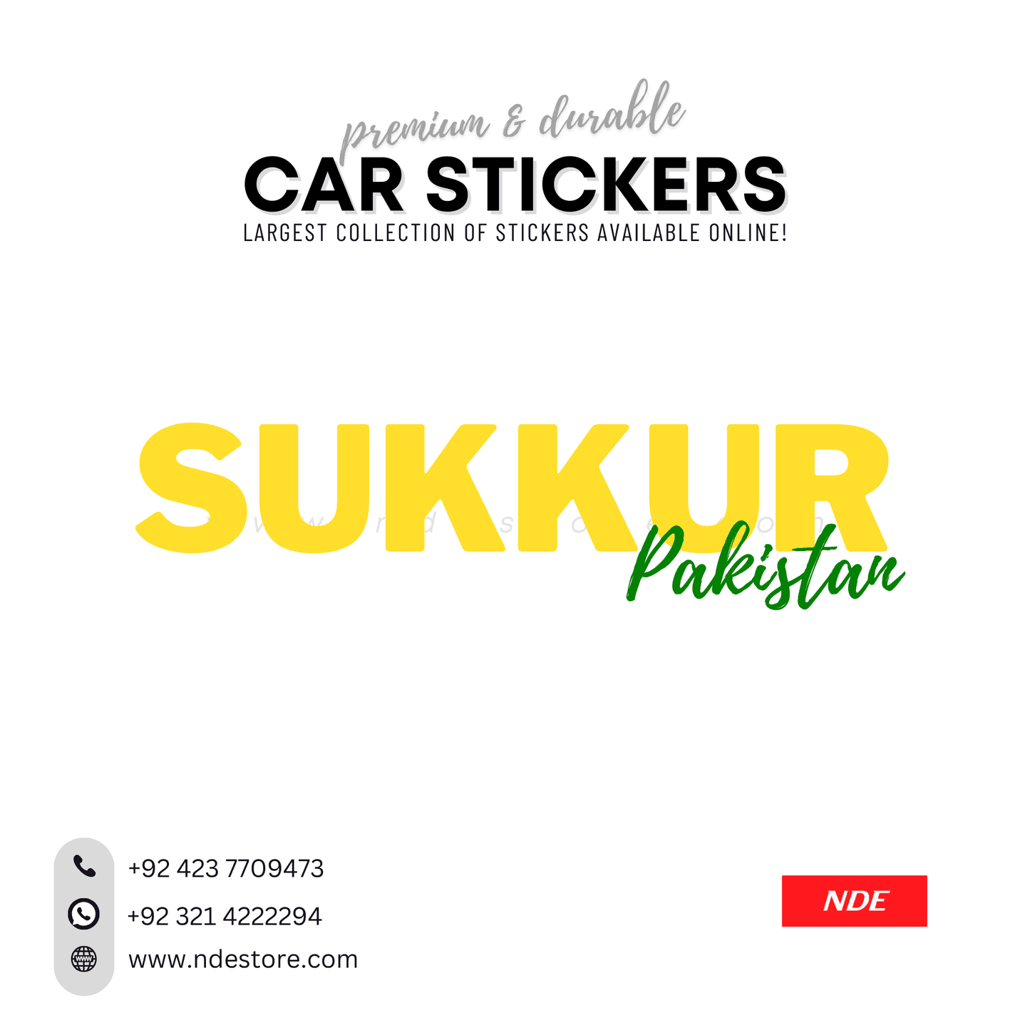 STICKER PAKSITAN CITY COLLECTION (SKU:14160) - ndestore.com