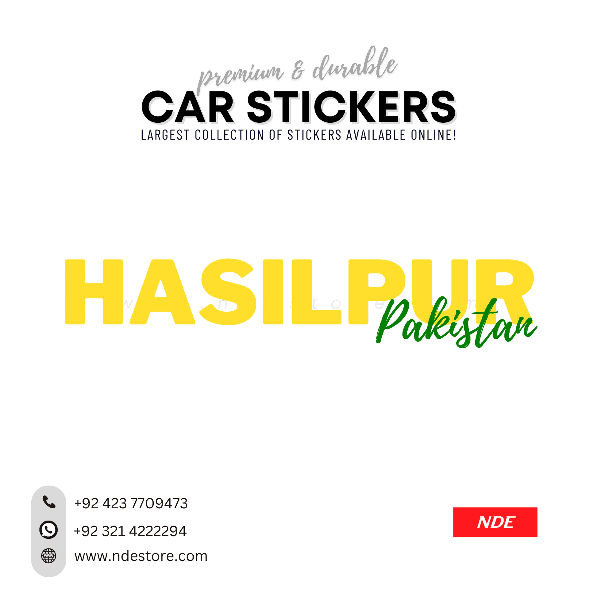 STICKER PAKSITAN CITY COLLECTION (SKU:14160) - ndestore.com