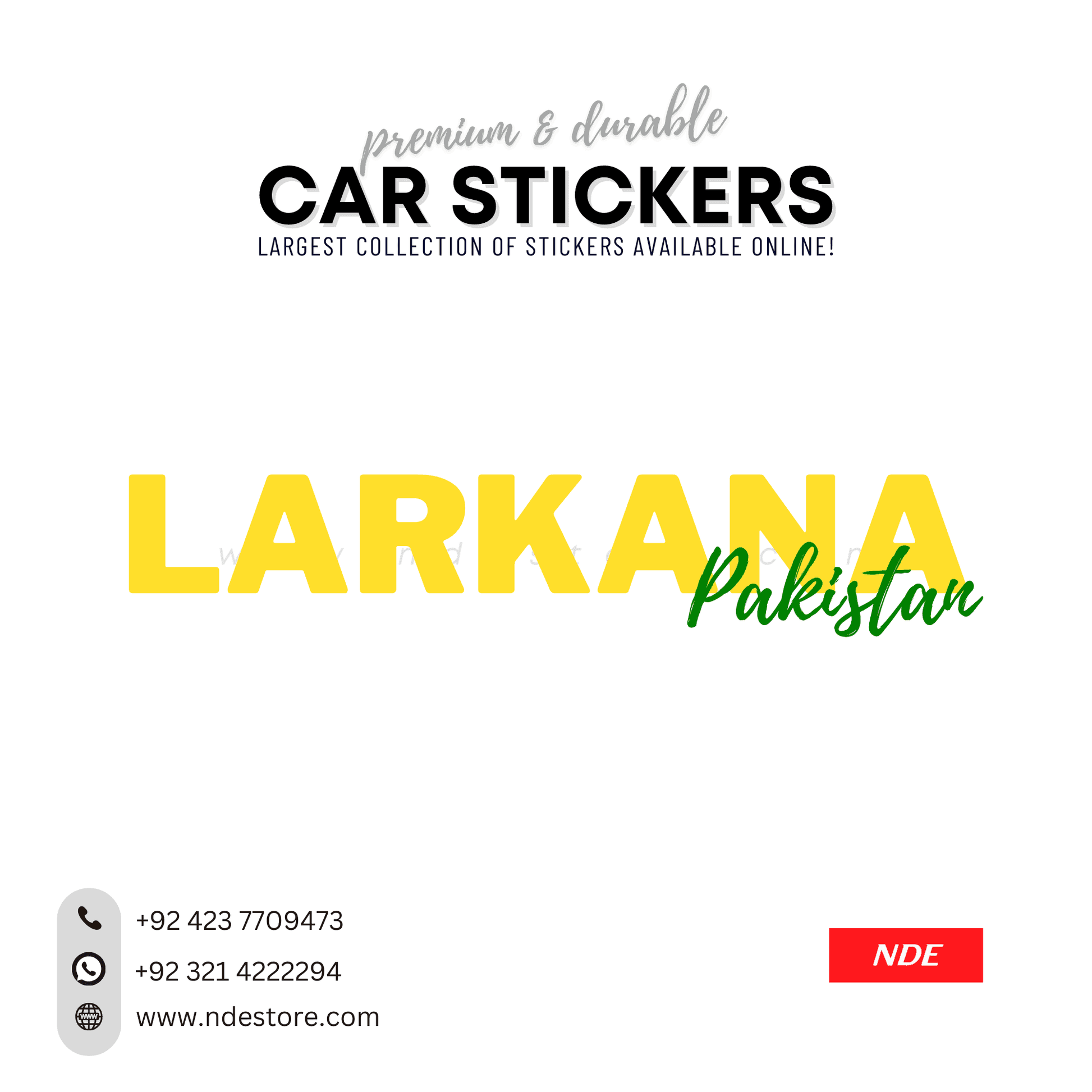 STICKER PAKSITAN CITY COLLECTION (SKU:14160) - ndestore.com