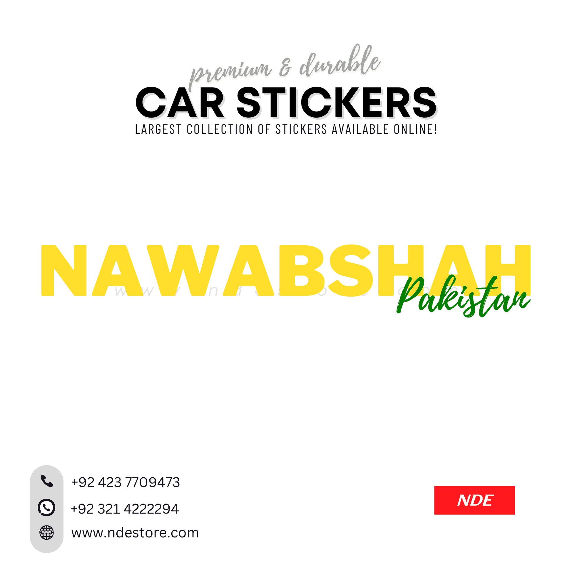 STICKER PAKSITAN CITY COLLECTION (SKU:14160) - ndestore.com