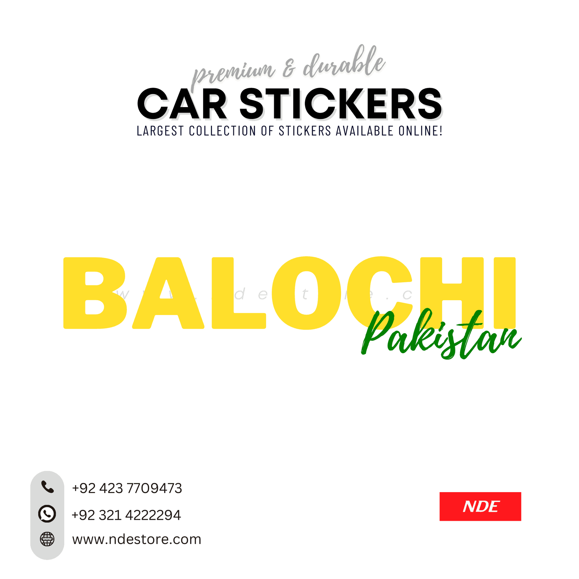 STICKER PAKSITAN CITY COLLECTION (SKU:14160) - ndestore.com