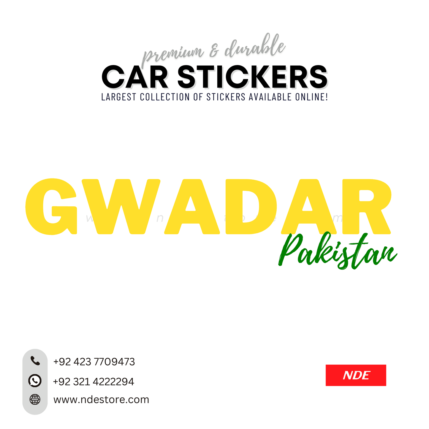 STICKER PAKSITAN CITY COLLECTION (SKU:14160) - ndestore.com