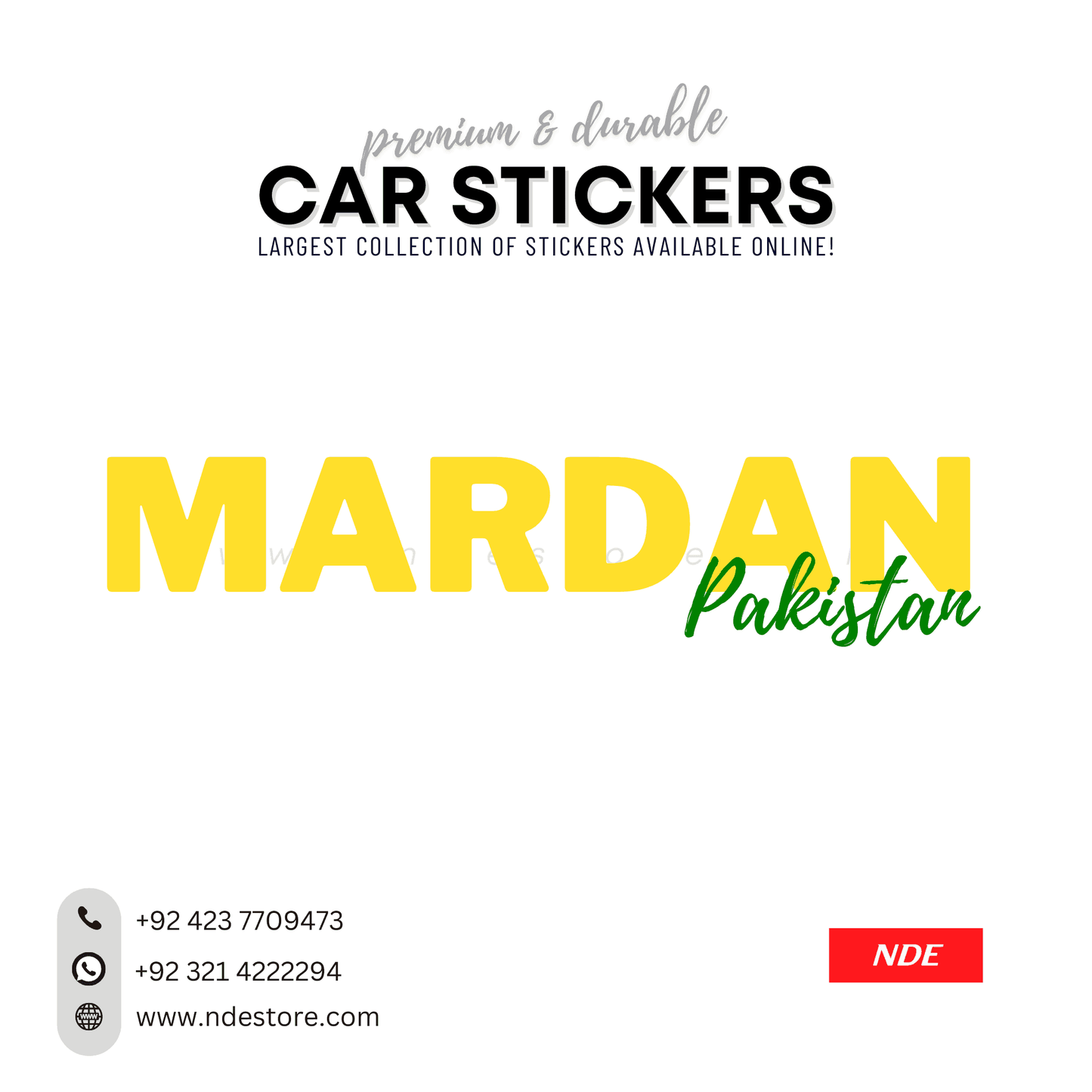 STICKER PAKSITAN CITY COLLECTION (SKU:14160) - ndestore.com