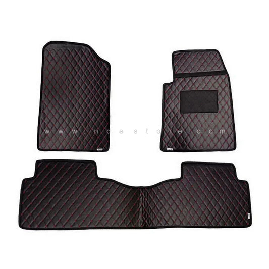 FLOOR MAT PREMIUM QUALITY FLAT 7D STYLE FOR HONDA CITY (2002-2008) - ndestore.com