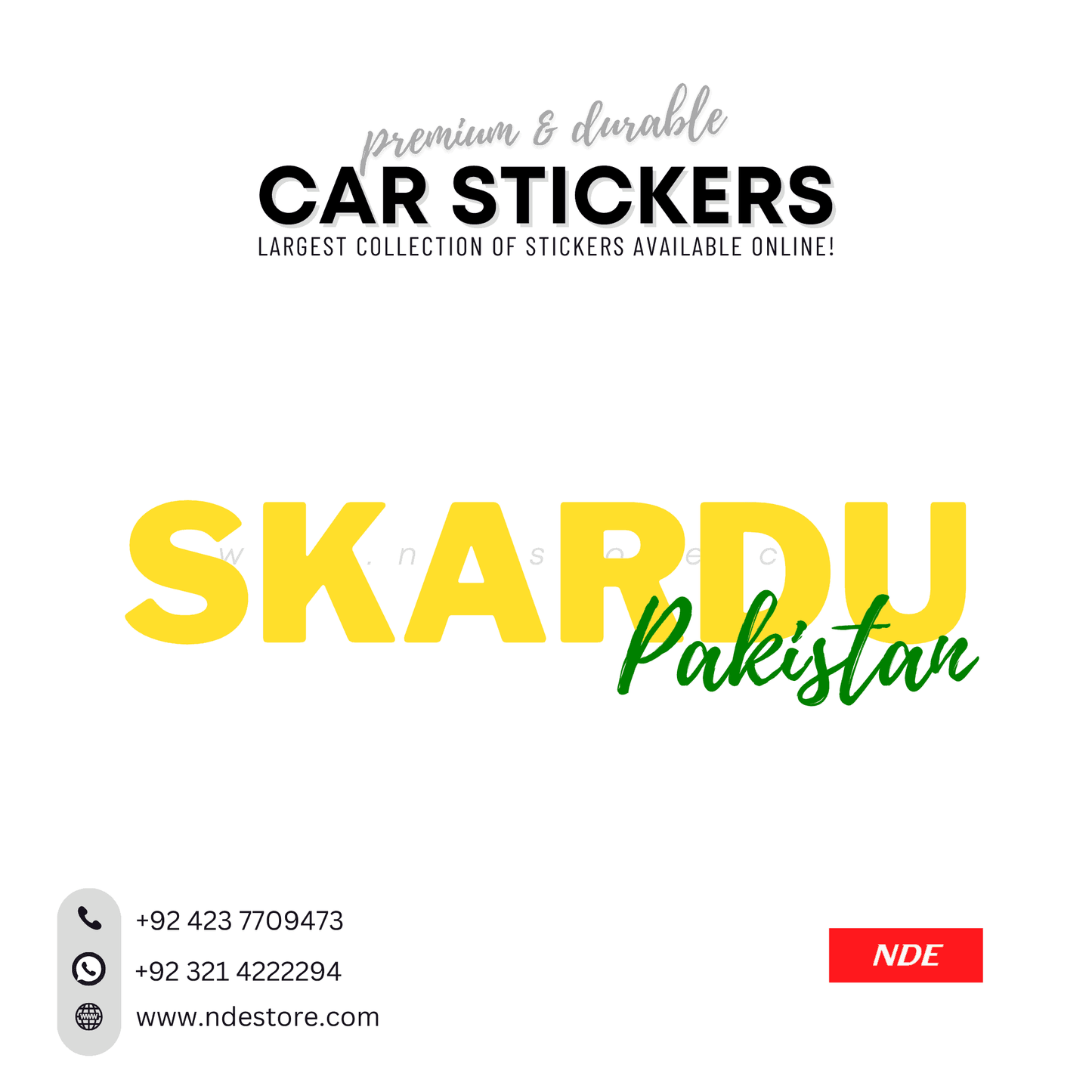 STICKER PAKSITAN CITY COLLECTION (SKU:14160) - ndestore.com