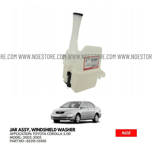 WINDSHIELD WASHER WIPER BOTTLE FOR TOYOTA COROLLA 2.0D (2002-2005) - ndestore.com