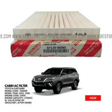 CABIN AC FILTER GENUINE FOR TOYOTA FORTUNER (2013-2016) - ndestore.com