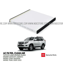 CABIN AC FILTER GENUINE FOR TOYOTA LAND CRUISER PRADO 4000CC (2009-2013) - ndestore.com