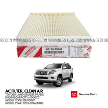 CABIN AC FILTER GENUINE FOR TOYOTA LAND CRUISER PRADO 4000CC (2013-2025) - ndestore.com