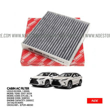 CABIN AC FILTER FOR LEXUS RX350L / 450 HL (2017-2025) - ndestore.com