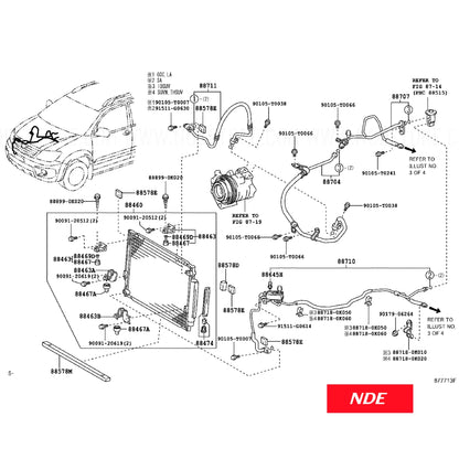 CONDENSOR ASSY COOLER FOR TOYOTA FORTUNER (2006-2008)