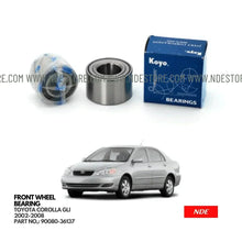 BEARING FRONT WHEEL FOR TOYOTA COROLLA (2002-2008) - ndestore.com