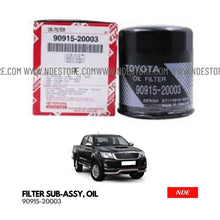 OIL FILTER GENUINE FOR TOYOTA HILUX (90915-20003) - ndestore.com
