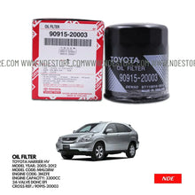 OIL FILTER FOR TOYOTA HARRIER HV (2005-2012) - ndestore.com