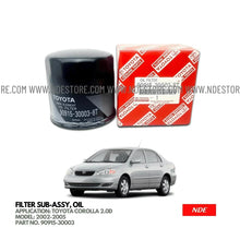 OIL FILTER ASSY FOR TOYOTA COROLLA 2.0D (2002-2005) - ndestore.com