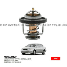 THERMOSTAT VALVE FOR TOYOTA COROLLA 2.0D (2002-2008) - ndestore.com