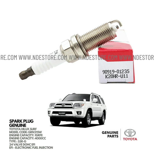 SPARK PLUG GENUINE FOR TOYOTA HILUX SURF SSR-G (2005-2009) - ndestore.com