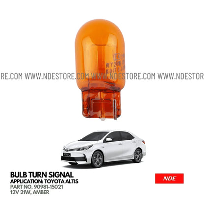 BULB TURN SIGNAL FOR TOYOTA ALTIS - ndestore.com