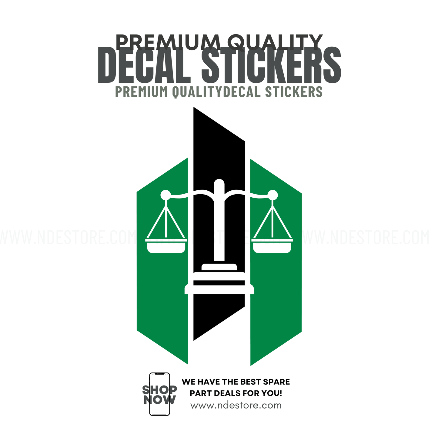 STICKER CUSTOM DECAL LEGAL COMPANY LOGO - ndestore.com