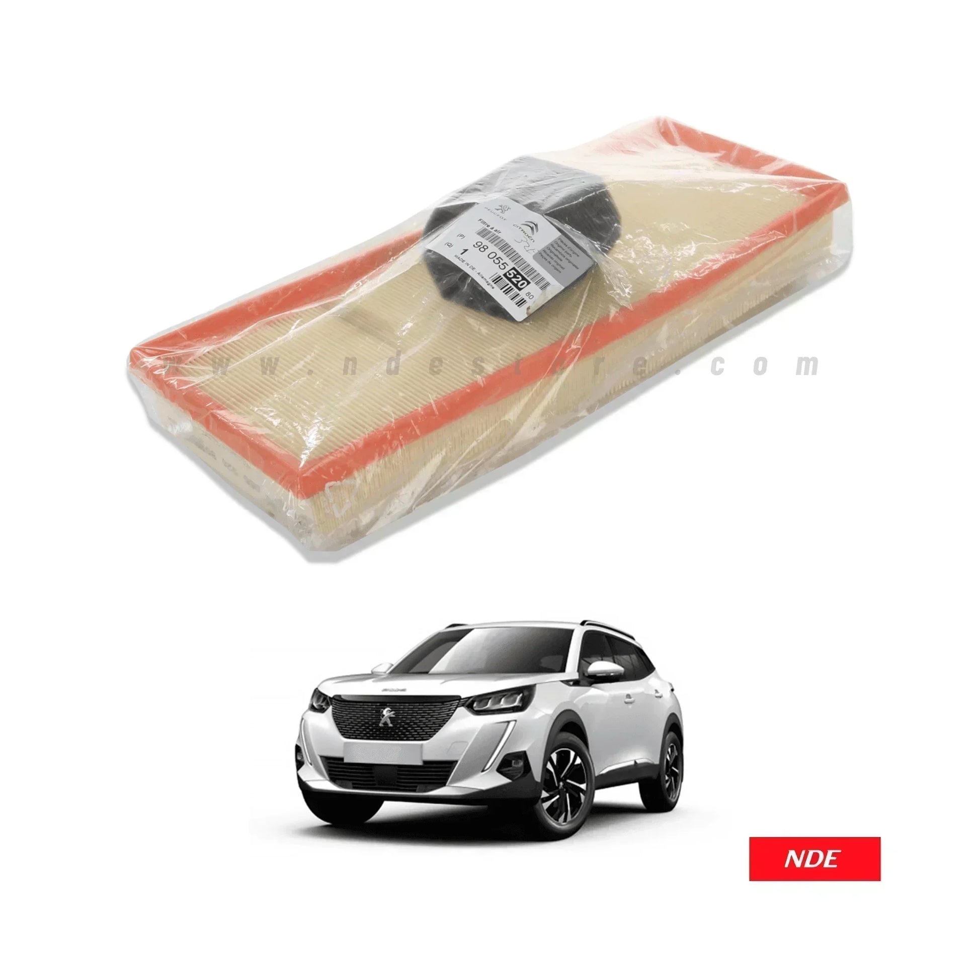 AIR FILTER ELEMENT GENUINE FOR PEUGEOT 2008 (MADE IN DE) - ndestore.com