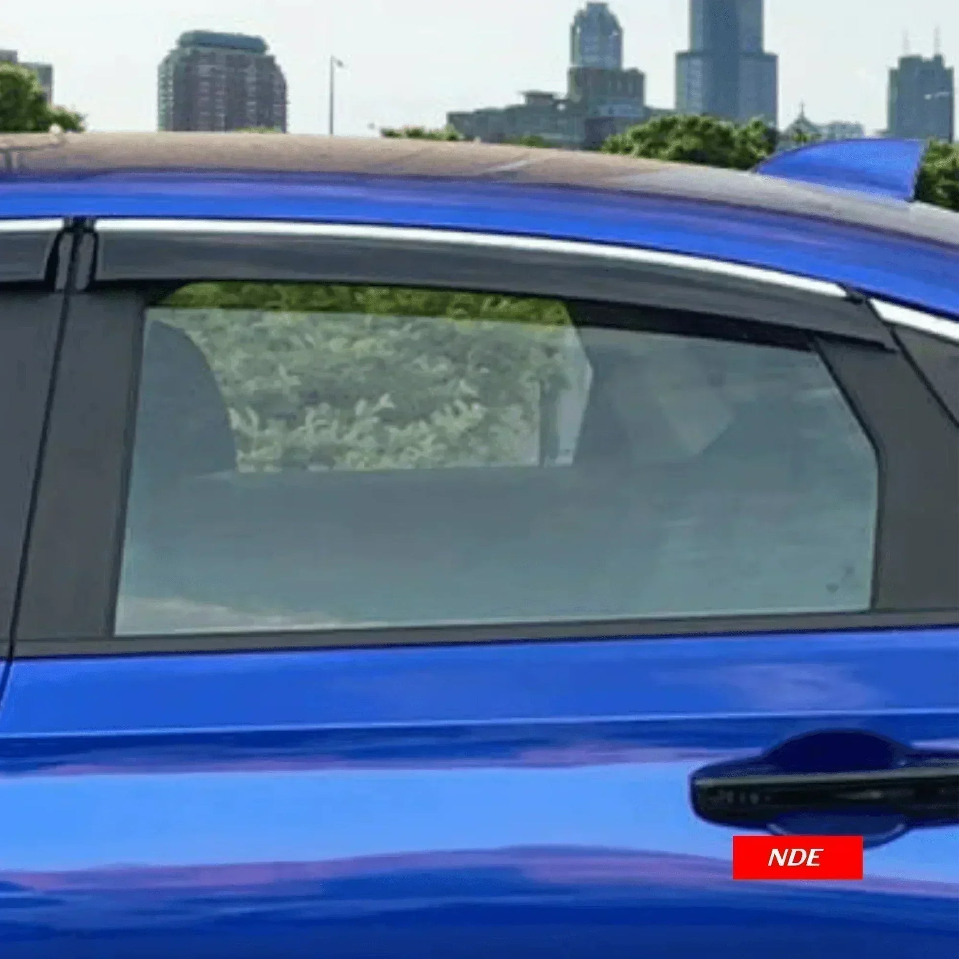 AIR PRESS BLACK TINTED DOOR WINDOW VISOR FOR SUZUKI CULTUS (2018-2025) - ndestore.com