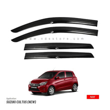 AIR PRESS BLACK TINTED DOOR WINDOW VISOR FOR SUZUKI CULTUS (2018-2025) - ndestore.com