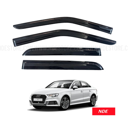 AIR PRESS BLACK DOOR WINDOW VISOR FOR AUDI A3 - ndestore.com