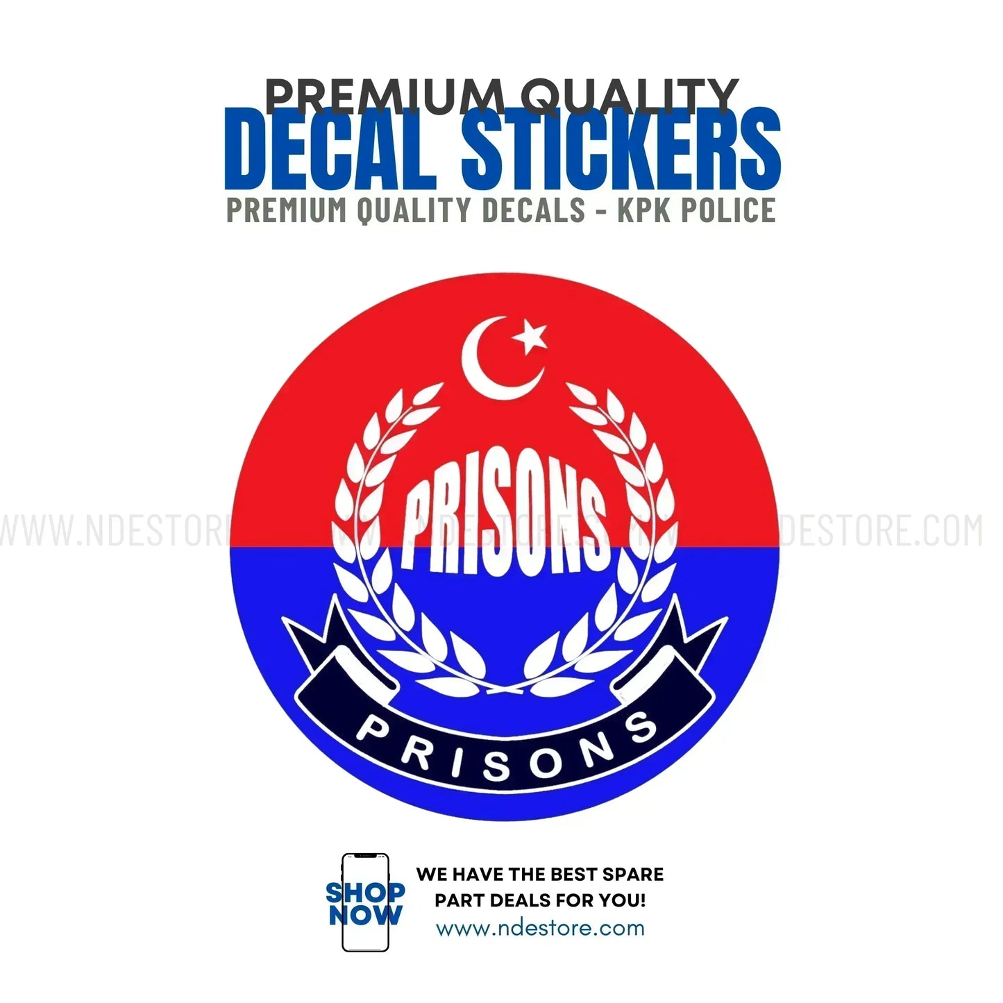 STICKER AZAD KASHMIR PRISON POLICE - ndestore.com