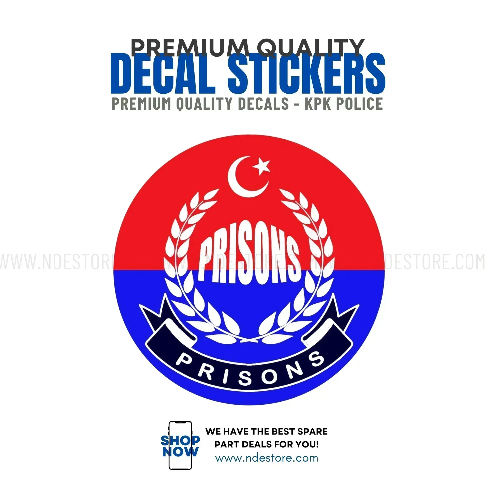 STICKER AZAD KASHMIR PRISON POLICE - ndestore.com