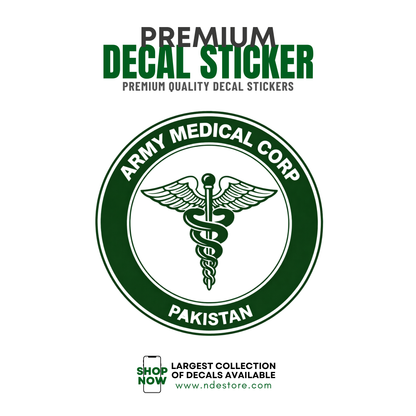 STICKER DECAL ARMY MEDICAL CORP