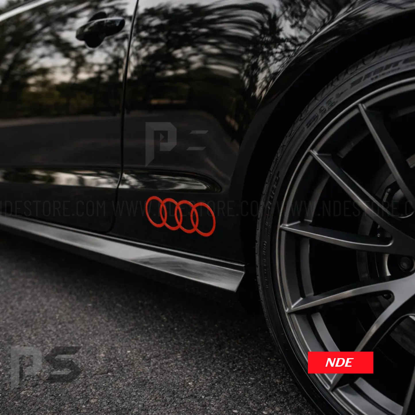 STICKER DECAL AUDI RINGS