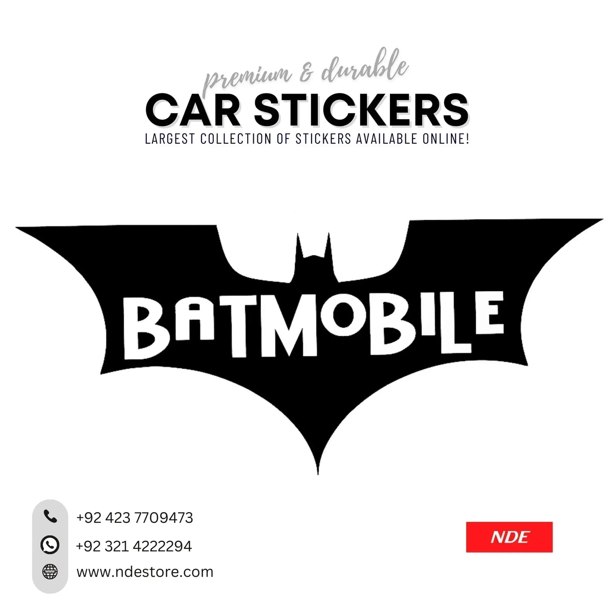 STICKER DECAL BATMOBILE – ndestore.com
