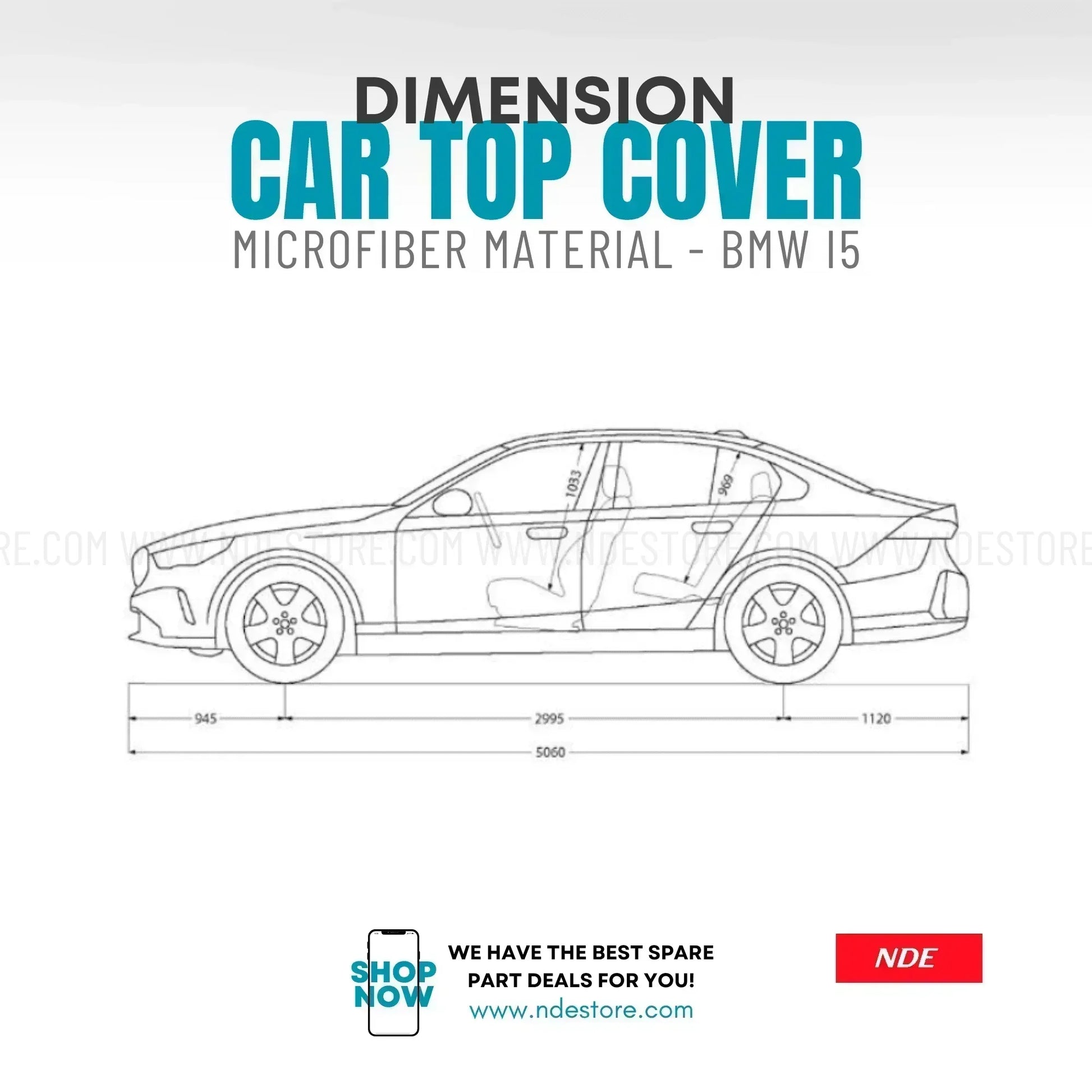 TOP COVER MICROFIBER FOR BMW i5 - ndestore.com