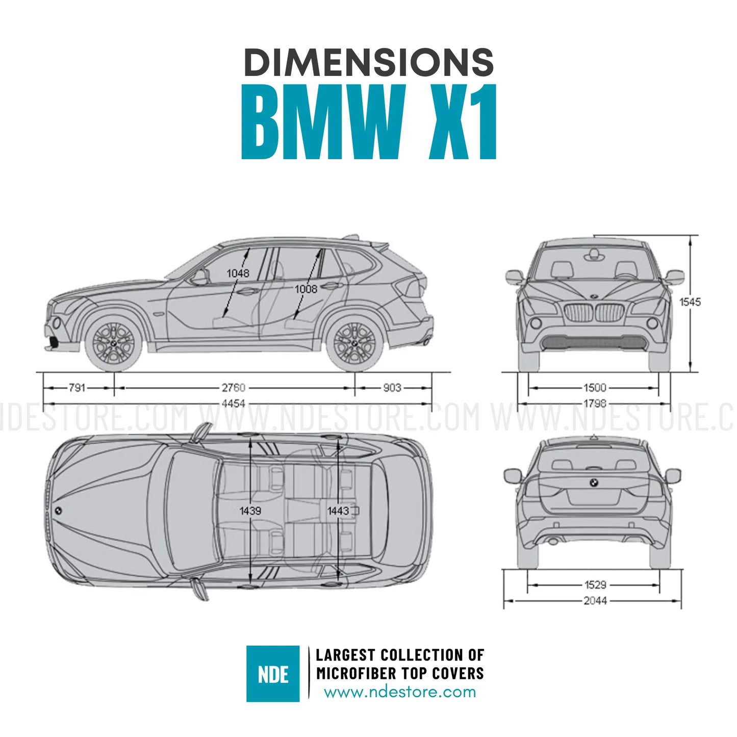 TOP COVER MICROFIBER FOR BMW X1 - ndestore.com