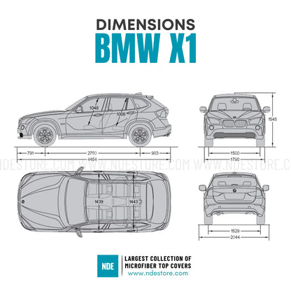 TOP COVER MICROFIBER FOR BMW X1 - ndestore.com