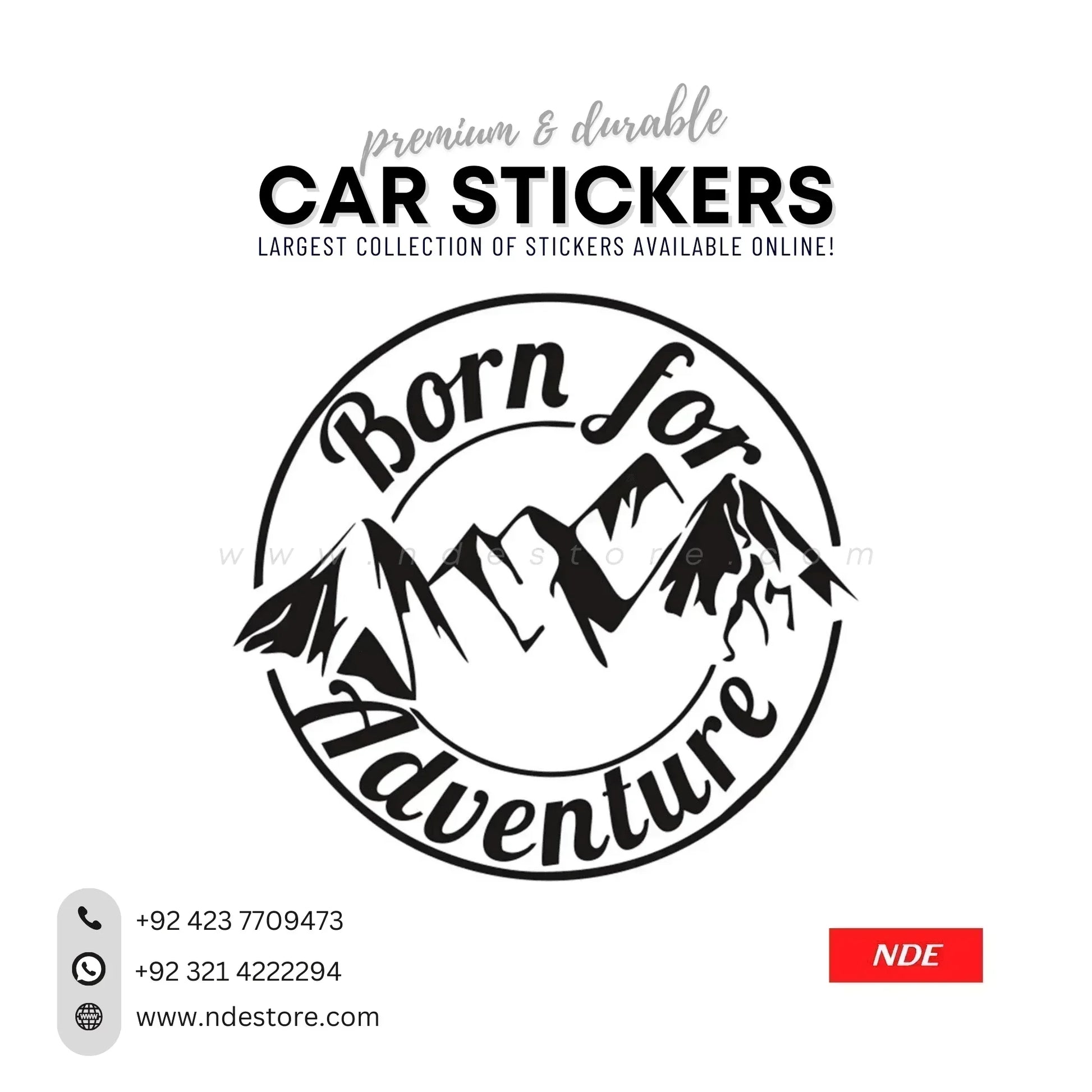 STICKER BORN FOR ADVENTURE (AA-012) - ndestore.com