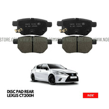 BRAKE DISC PAD SET REAR GENUINE FOR LEXUS CT200H - ndestore.com