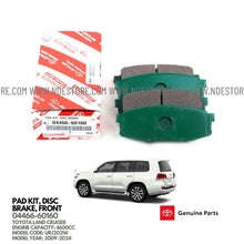 BRAKE DISC PAD SET REAR GENUINE FOR TOYOTA LAND CRUISER 4600CC (2008-2025) - ndestore.com