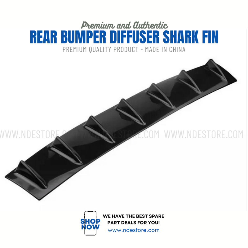 REAR BUMPER DIFFUSER SHARK FIN (UNIVERSAL APPLICATION) - ndestore.com