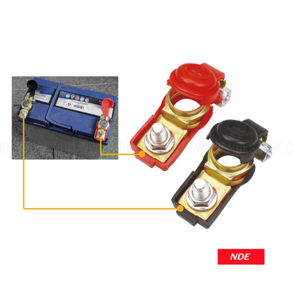 BATTERY TERMINAL CLAMP CONNECTOR SET