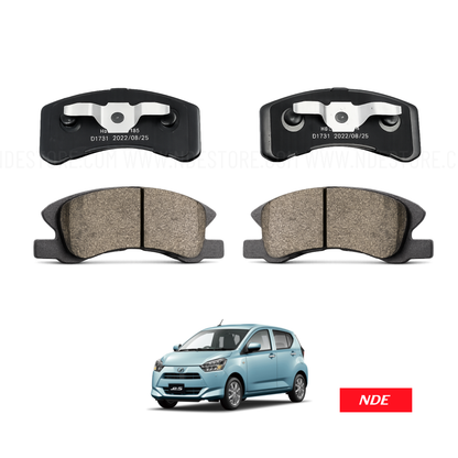 BRAKE DISC PAD SET FRONT FOR DAIHATSU MIRA e:S