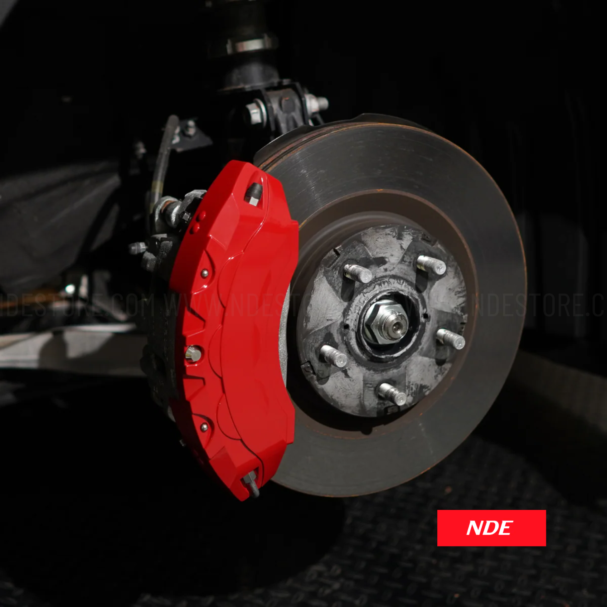 DISC BRAKE CALIPER COVER SET RED