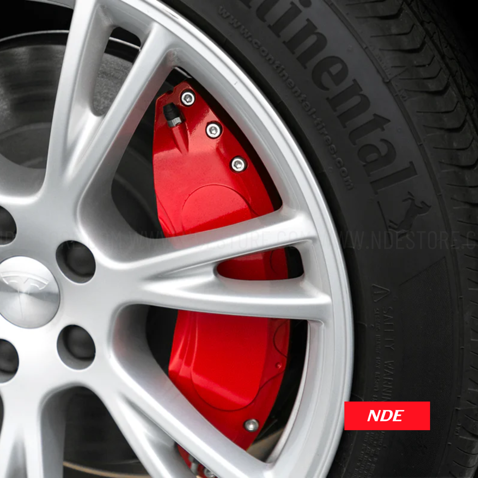 DISC BRAKE CALIPER COVER SET RED