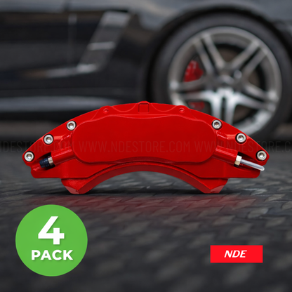 DISC BRAKE CALIPER COVER SET RED